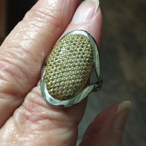 Genuine Citrine Gemstone Ring in 925 Silver